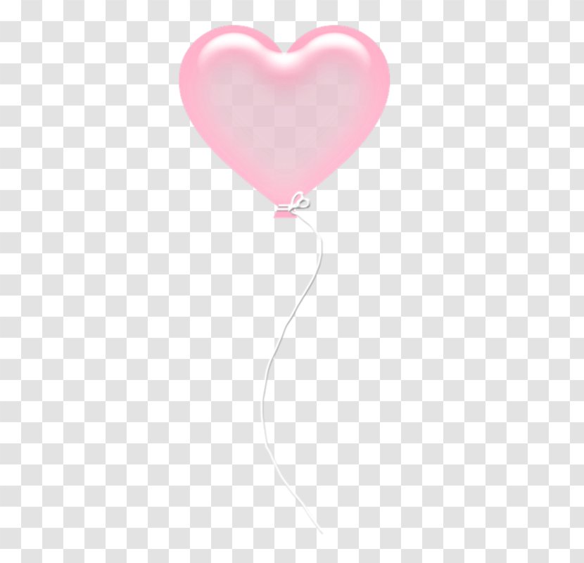 Heart Balloon Pink - Magenta - Heart-shaped Transparent PNG