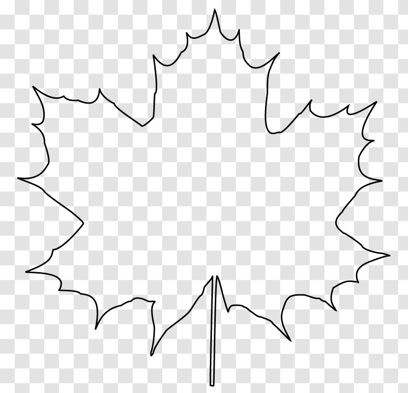 Line Symmetry Leaf Black And White Pattern - Graphic Transparent PNG