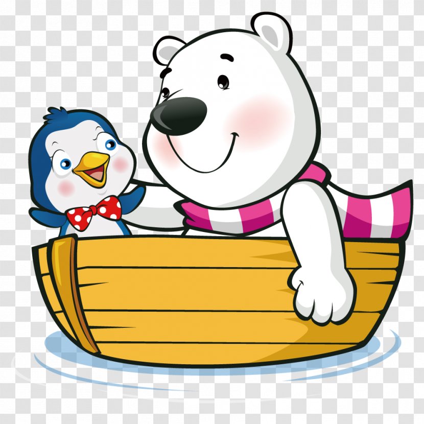 IPhone 4 High-definition Television Wallpaper - Watercolor - Polar Bears And Penguins Aboard Transparent PNG