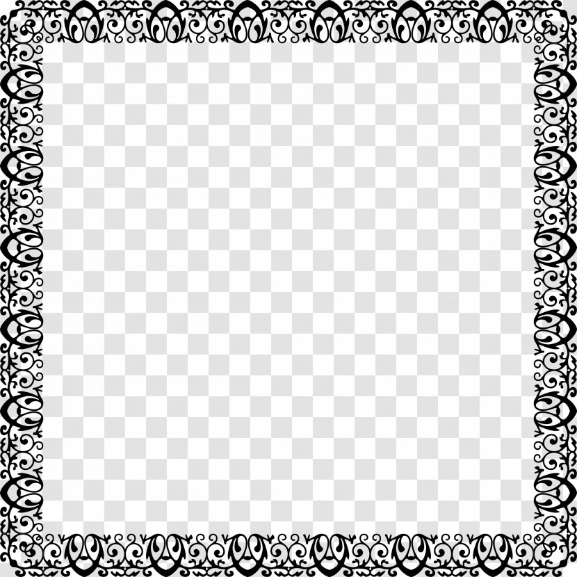 Black And White Grayscale Clip Art - Monochrome Photography - Exquisite Frame Transparent PNG