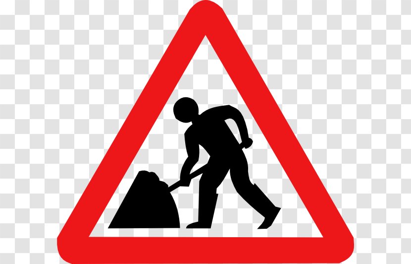 Roadworks Traffic Sign - Logo - Road Transparent PNG