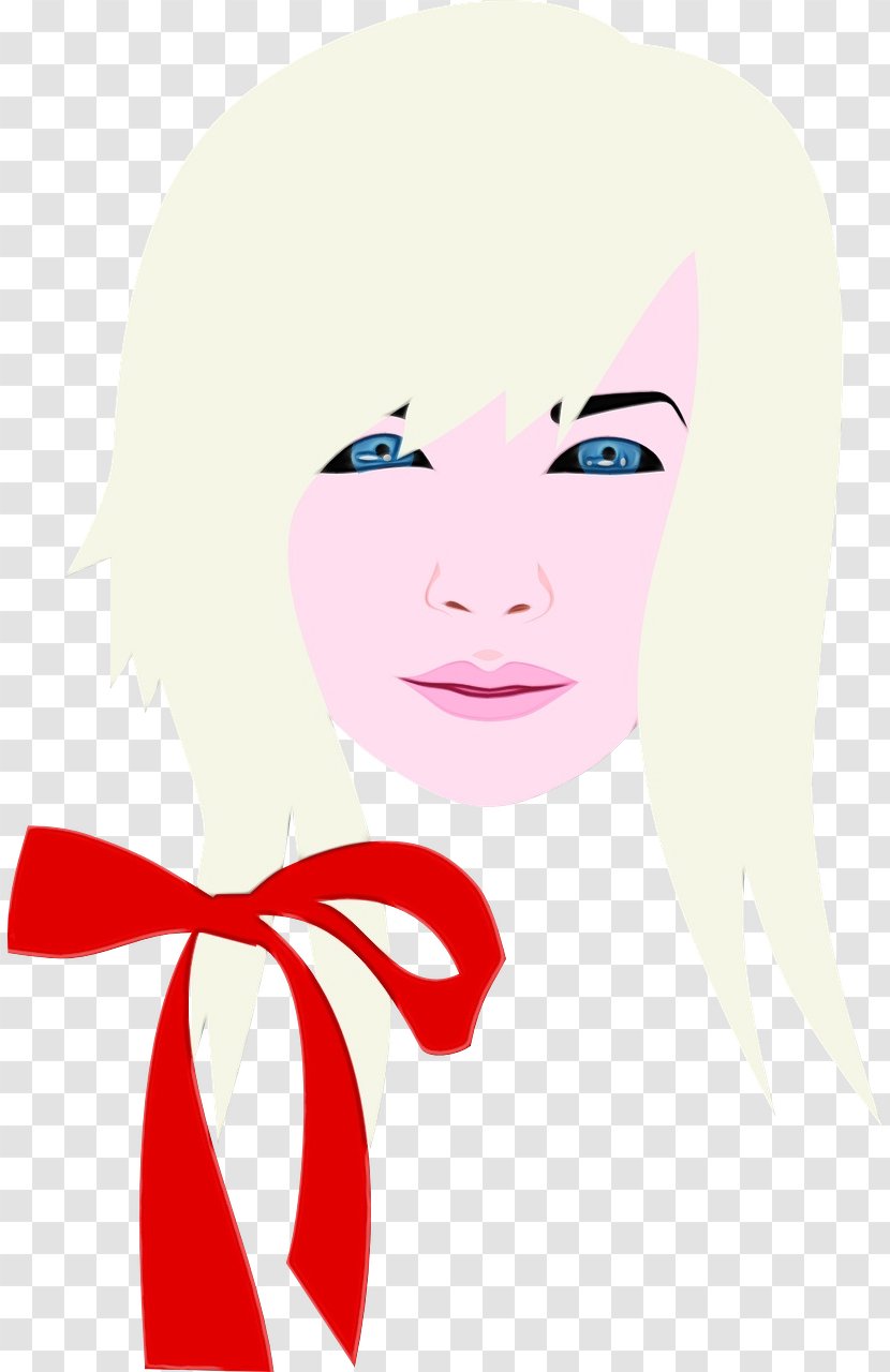 Lips Cartoon - Facial Expression - Long Hair Neck Transparent PNG