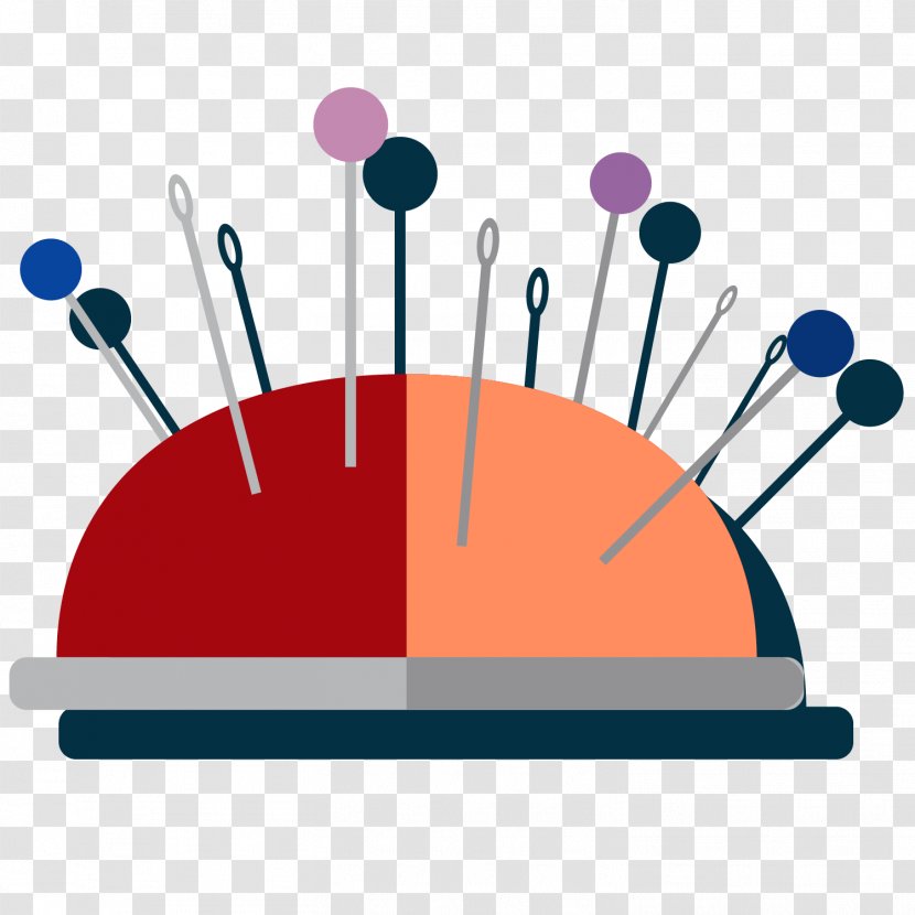 Sewing Needle Euclidean Vector - Flattened Transparent PNG