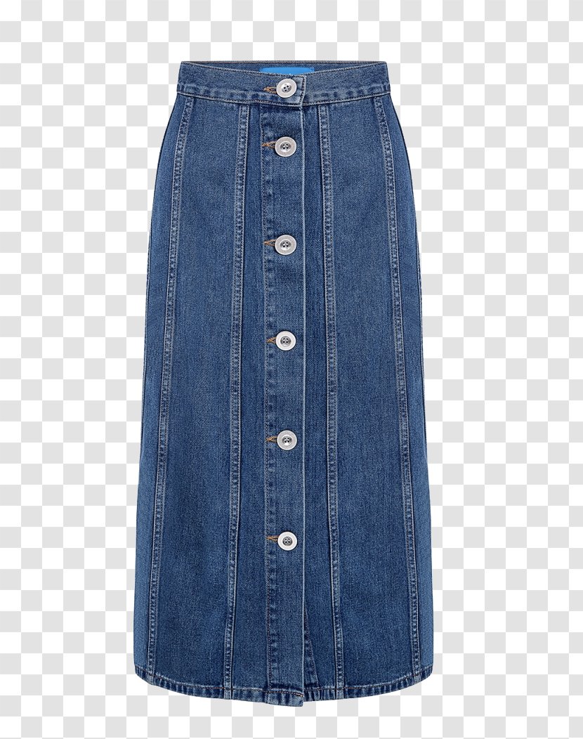 Jeans Denim Pants Pocket Skirt - Cobalt Transparent PNG