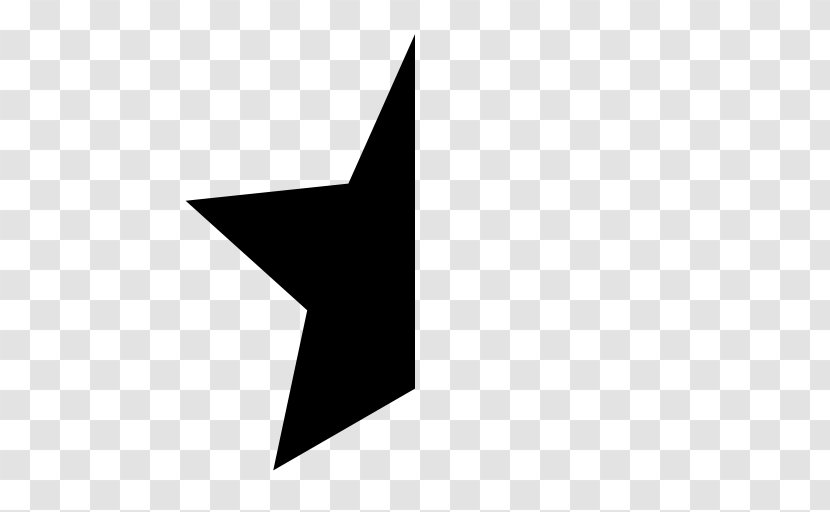 Star - Triangle - Black And White Transparent PNG