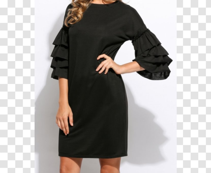 Little Black Dress Sleeve Hoodie Fashion - Cocktail - European Style Court Transparent PNG
