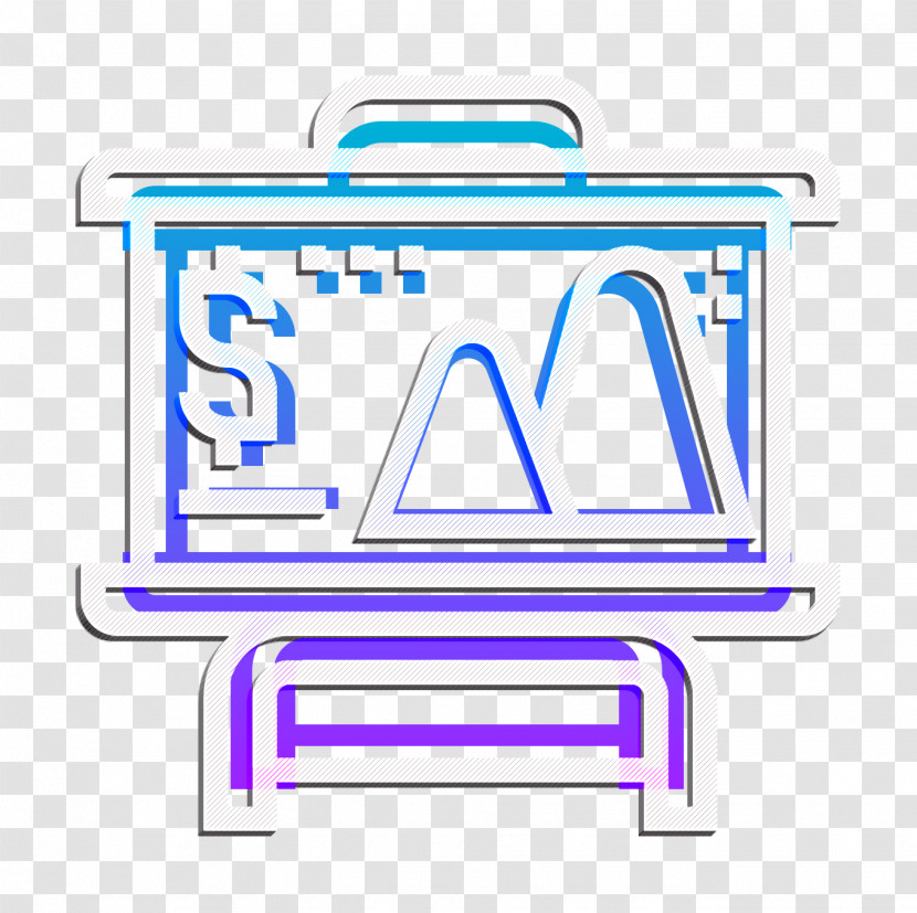Presentation Icon Saving And Investment Icon Board Icon Transparent PNG