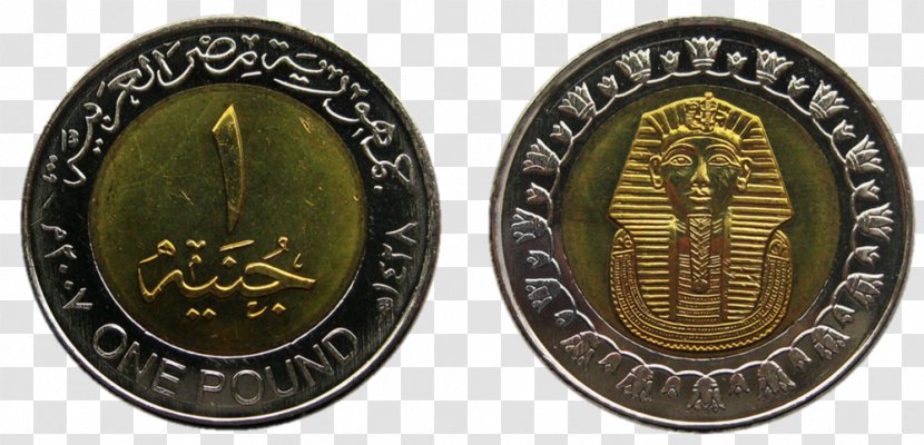 Coin Egyptian Pound One Piastre - Bronze Medal Transparent PNG