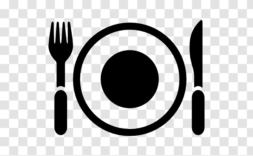 Clip Art - Black And White - Fork Transparent PNG