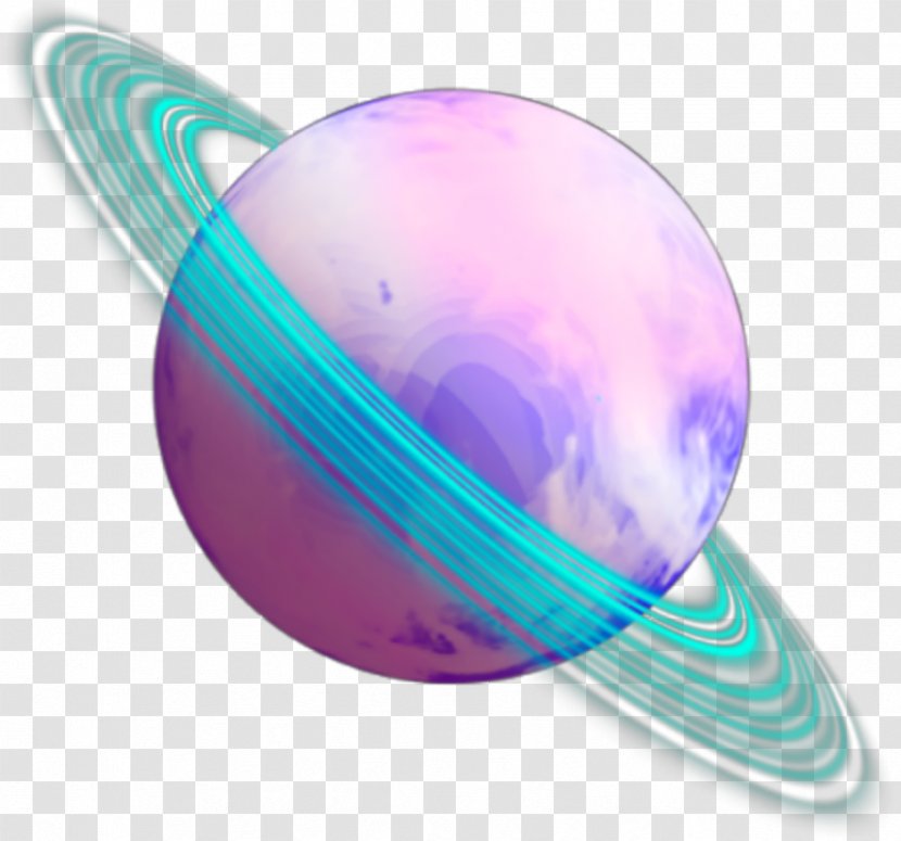 Picsart Background - Vaporwave - Magenta Sphere Transparent PNG