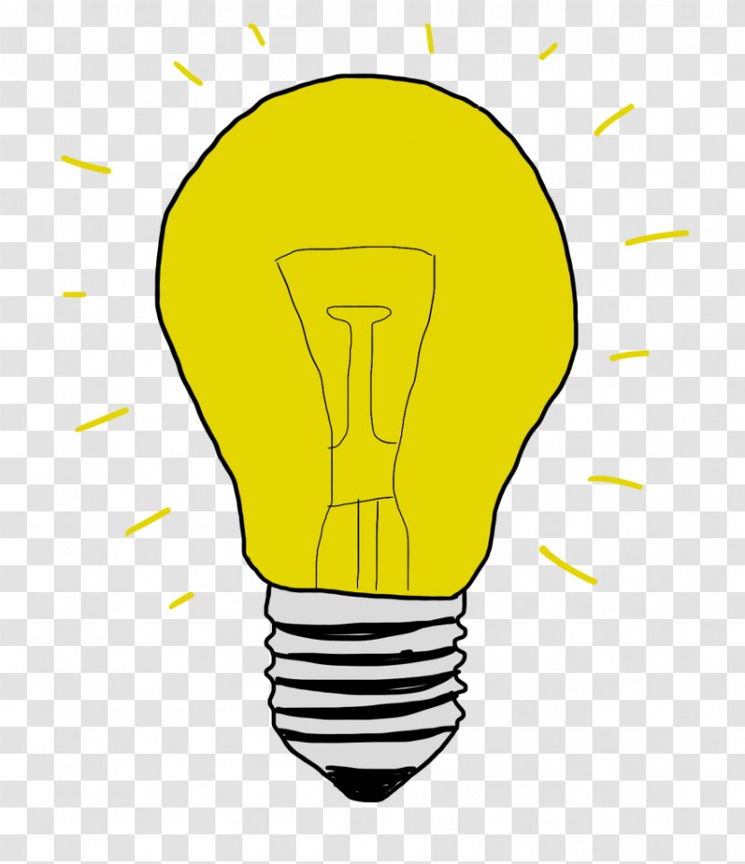 Incandescent Light Bulb Drawing Cartoon Clip Art - Color Transparent PNG