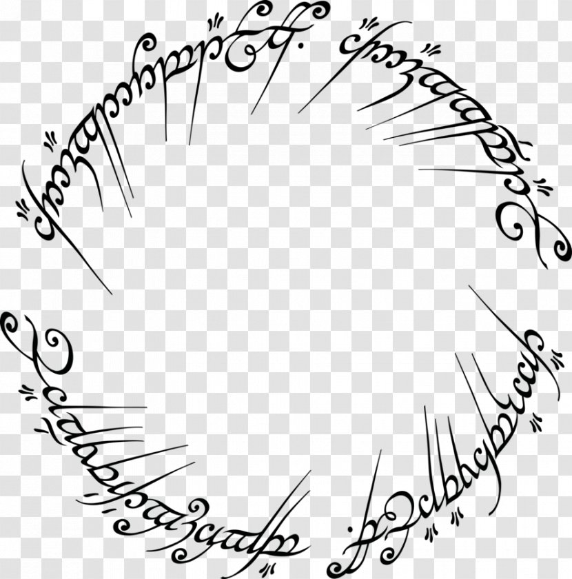 The Lord Of Rings Fellowship Ring One White Tree Gondor Hobbit - Cartoon Transparent PNG