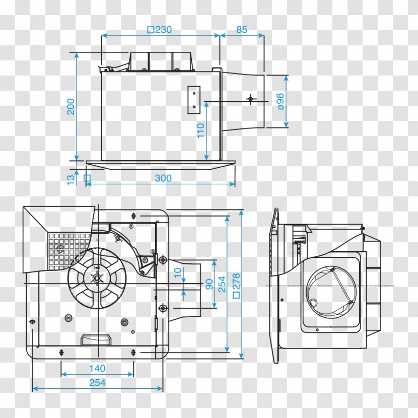 Engineering Drawing Technical Fan - Frame - Design Transparent PNG