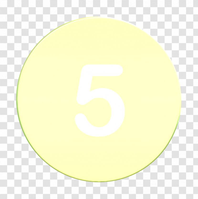 Five Icon Numbers - Yellow - Number Logo Transparent PNG