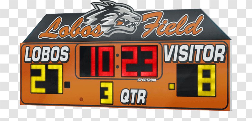 Spectrum Scoreboards High School Football American National Secondary - Scoreboard Transparent PNG