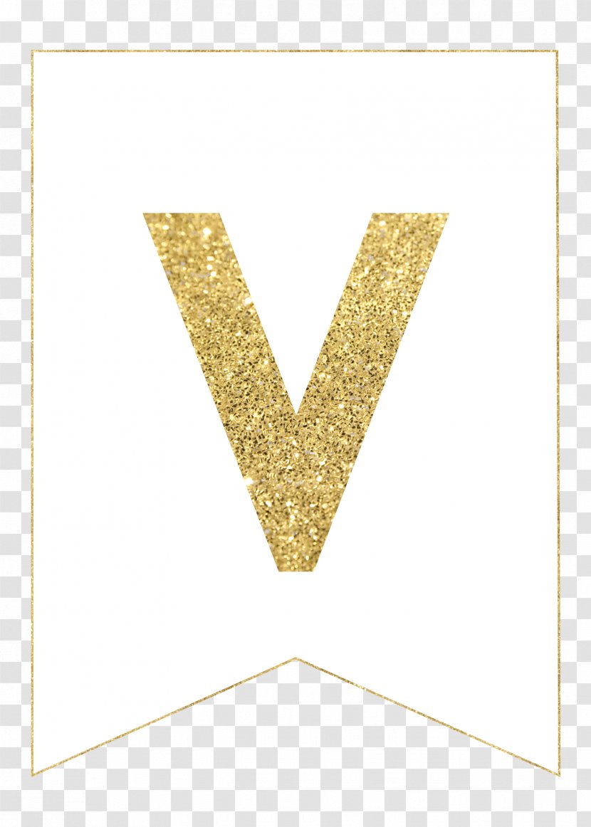 Banner Paper Pennon Letter Gold - Email Transparent PNG