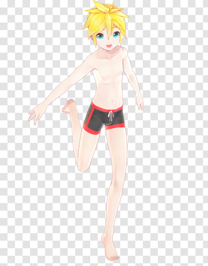 Costume Swimsuit Kagamine Rin/Len Clothing Swimming - Watercolor - Suit Transparent PNG