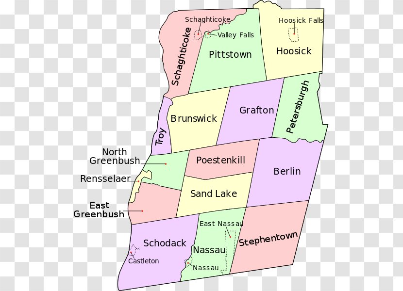 Rensselaer Albany Map Saratoga County, New York Schenectady - Libre Project Transparent PNG