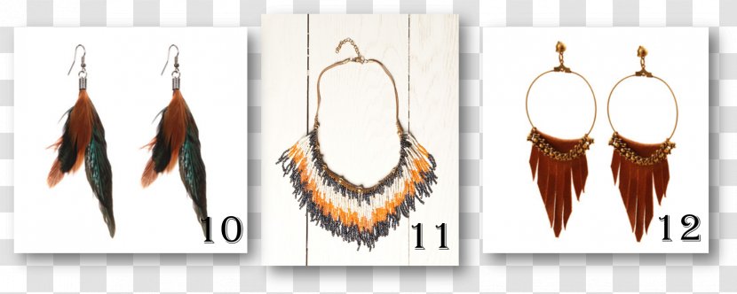 Feather Earring Transparent PNG