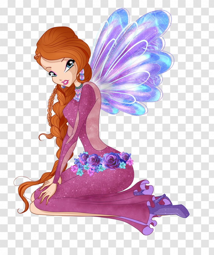 Bloom Fairy Drawing Butterflix Sirenix - Animated Cartoon - Winx Transparent PNG