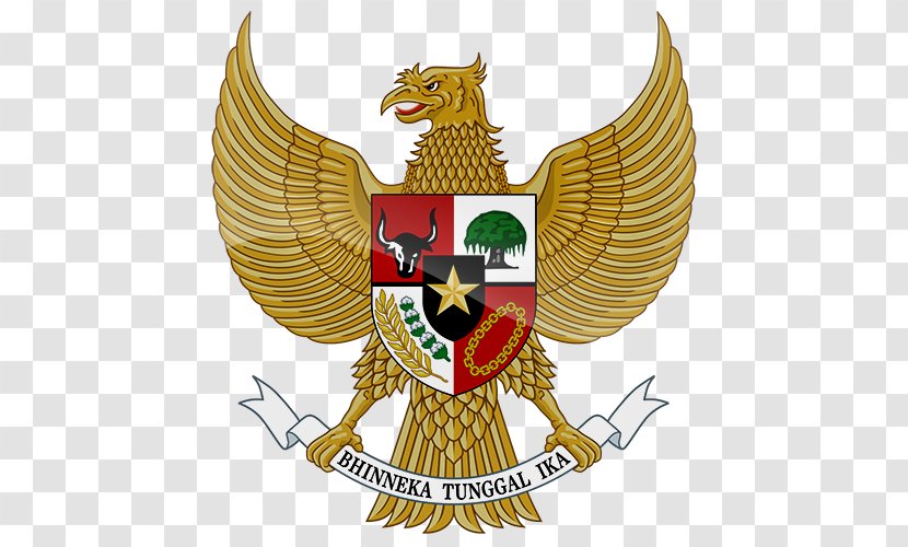 National Emblem Of Indonesia Pancasila Garuda - Futebol Transparent PNG