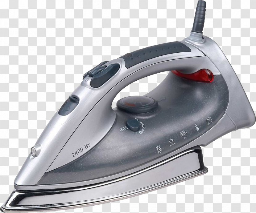 Clothes Iron Electricity Ironing Home Appliance Steam - Thermodynamics Transparent PNG