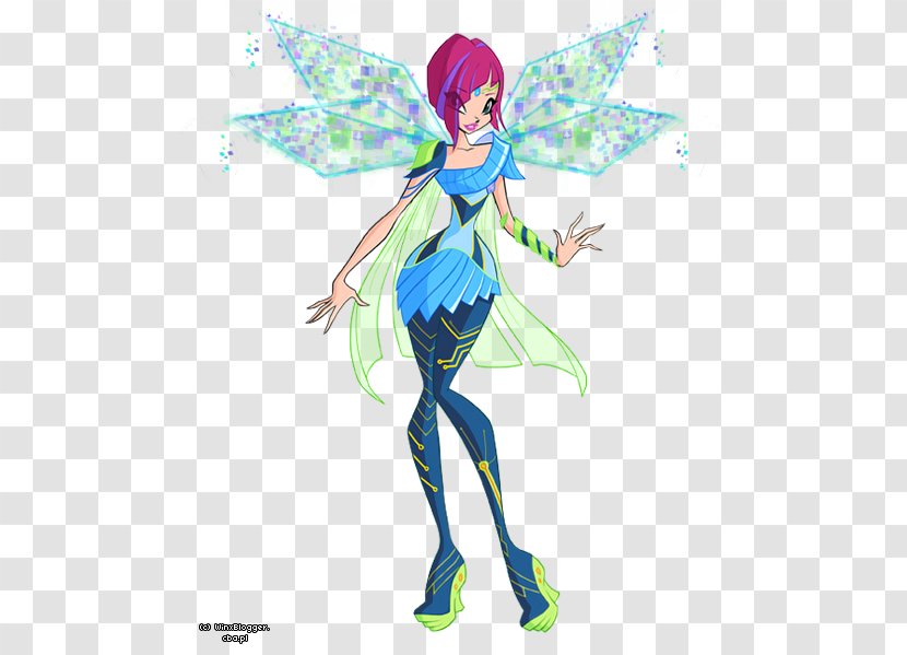 Tecna Fairy Musa Stella Winx Club - Silhouette - Season 6Fairy Transparent PNG