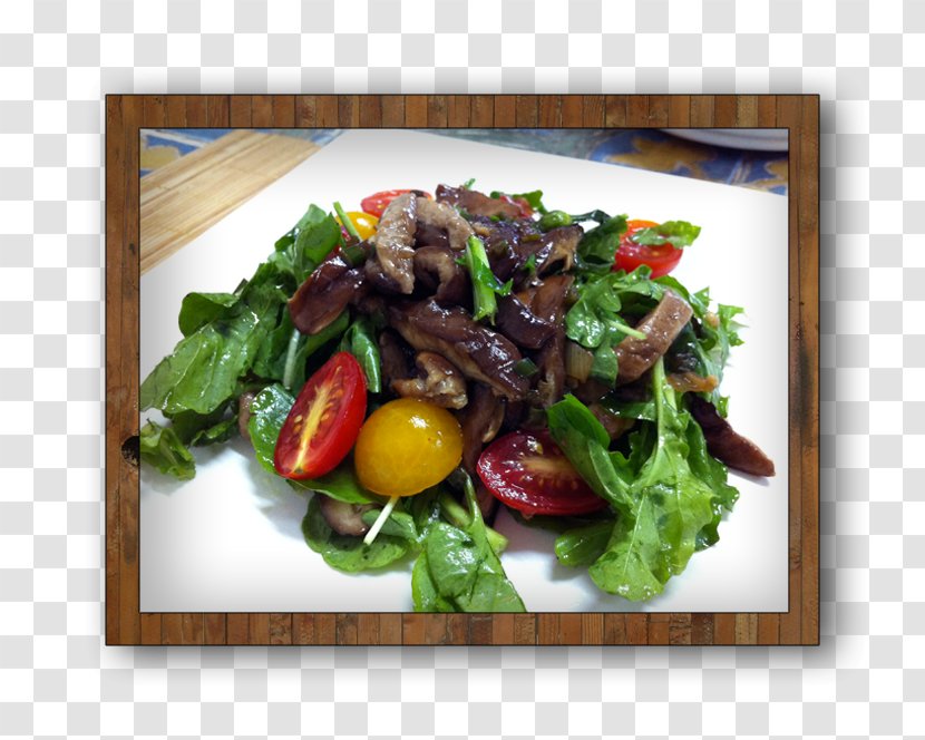 Spinach Salad Vegetarian Cuisine Leaf Vegetable Recipe Garnish - Dish Transparent PNG
