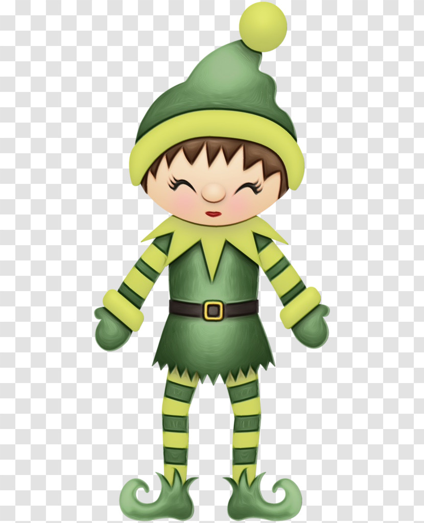 Cartoon Green Toy Figurine Action Figure Transparent PNG