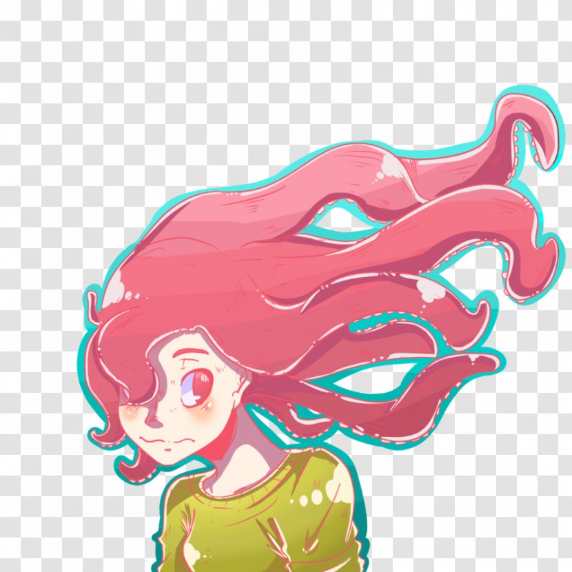 Octopus Mermaid Nose Clip Art - Tree Transparent PNG