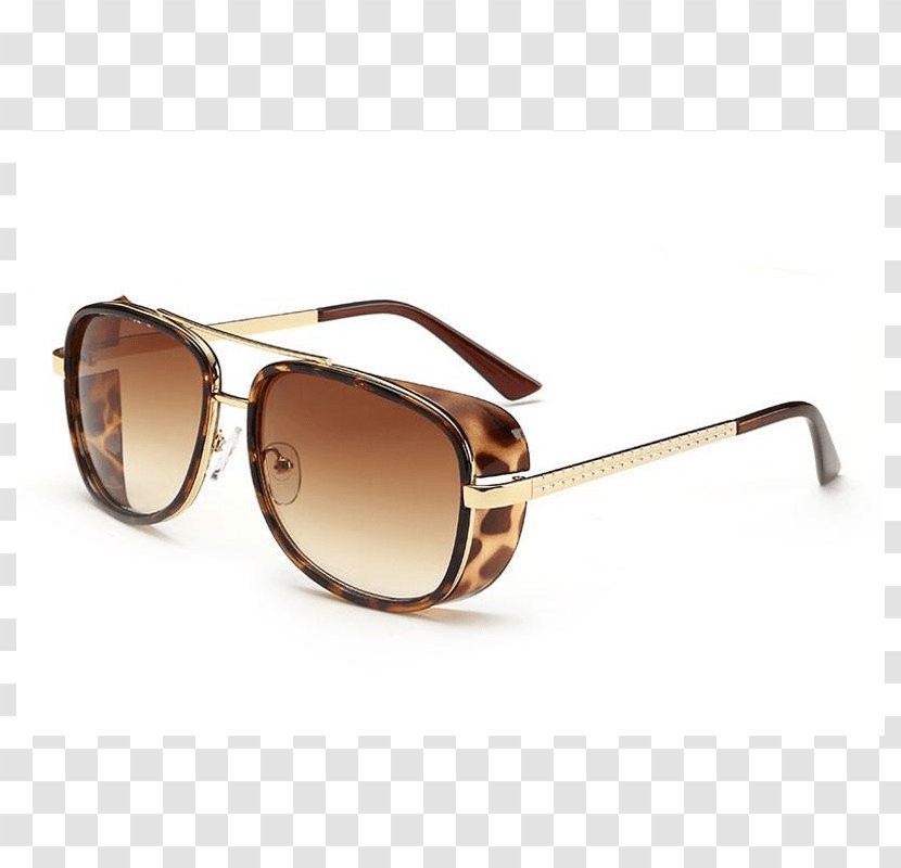 Aviator Sunglasses Iron Man Fashion - Glasses Transparent PNG
