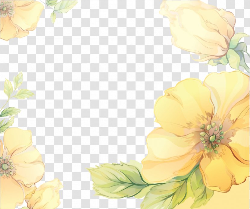 Picture Frame Photography - Decorative Arts - Yellow Flower Box Transparent PNG