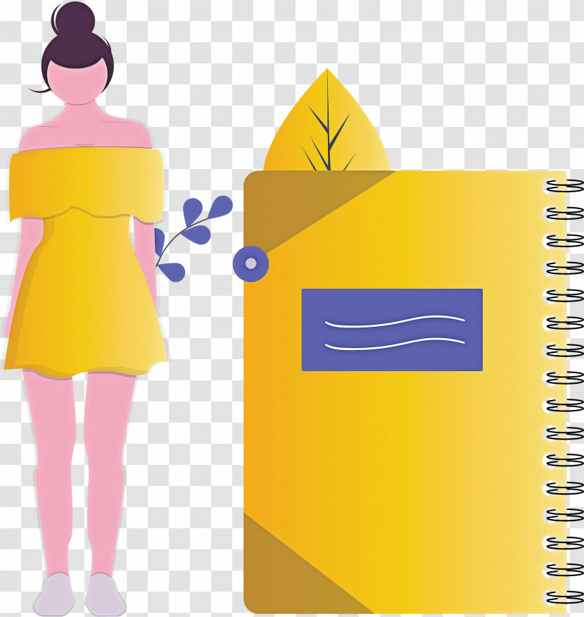 Notebook Girl Transparent PNG