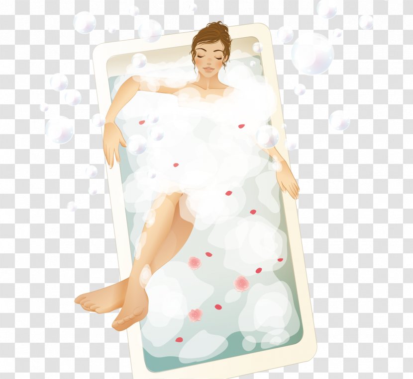 Beauty Bath Vector - Material - Fashion Transparent PNG