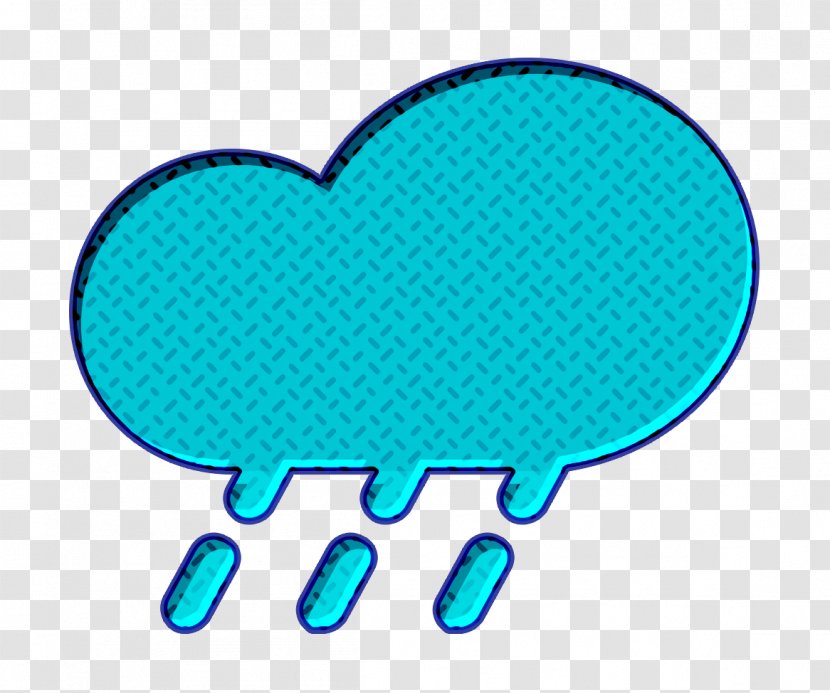 Climate Icon Cloud Forecast - Electric Blue - Heart Transparent PNG