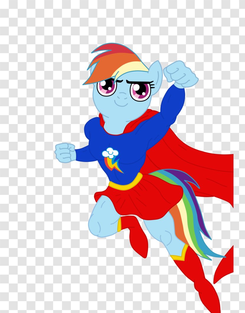 Superwoman Rainbow Dash Supergirl Clip Art - Silhouette Transparent PNG