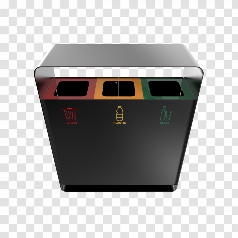 Rubbish Bins & Waste Paper Baskets Recycling Bin Container - Metal Transparent PNG