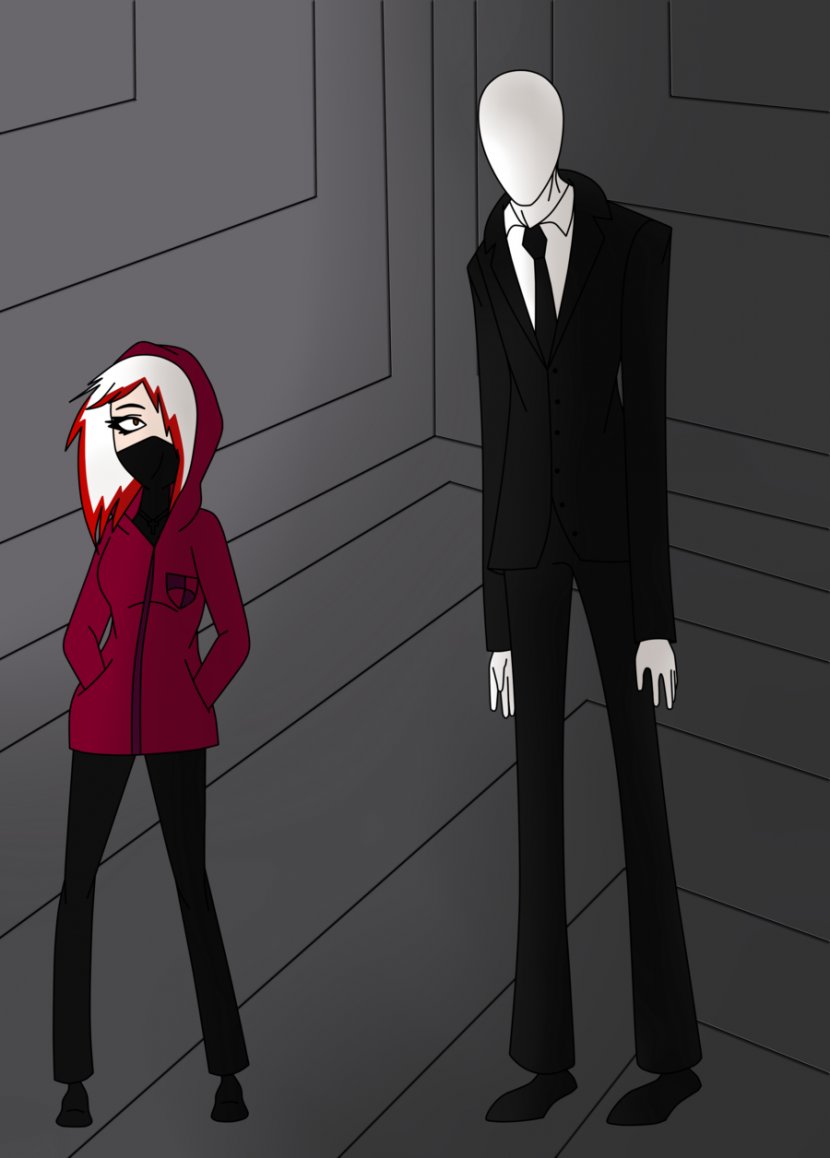 Slender: The Eight Pages Slenderman Male Drawing - Standing - Slender Man Transparent PNG