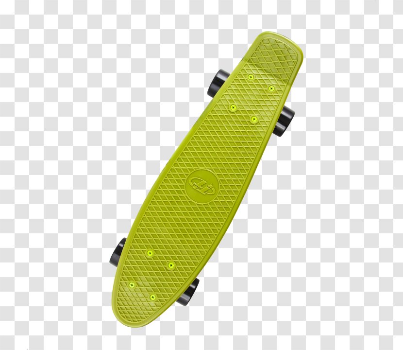 Penny Board Skateboard ABEC Scale Bearing Wheel - Yellow Transparent PNG