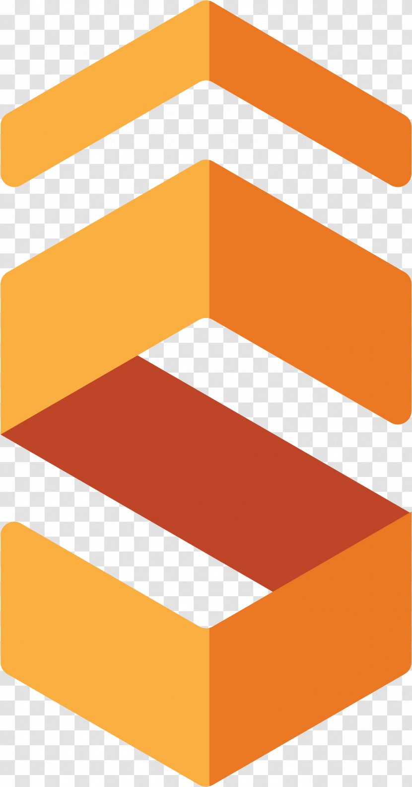 Line Brand Angle - Orange - Creative Technology Transparent PNG