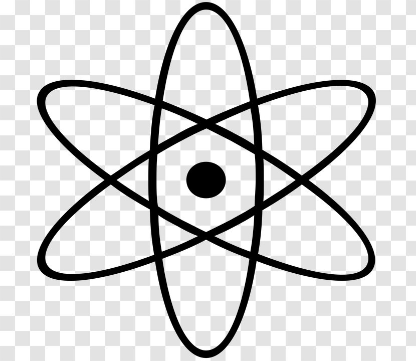 Science Atom Symbol Clip Art - Vector Blackboard Transparent PNG