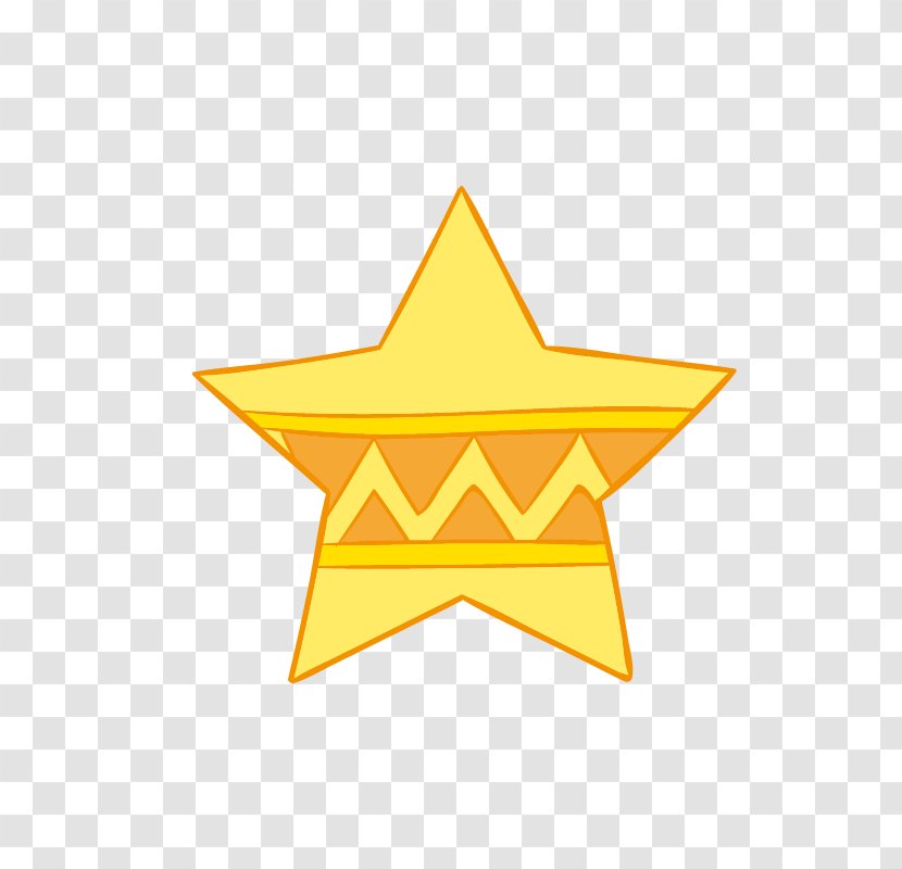 Pentagram Star Yellow - Fivepointed - Triangle Lines Stars Transparent PNG