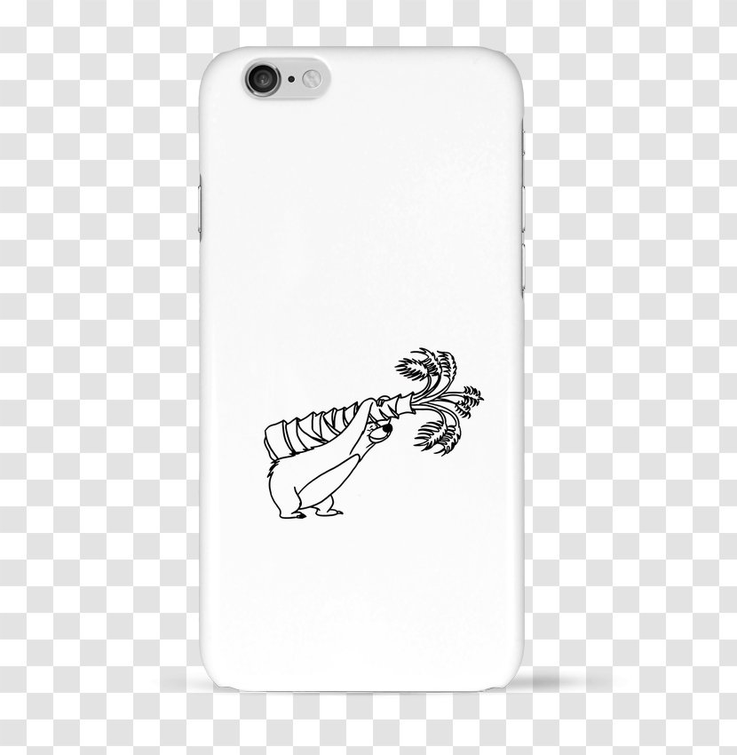 Baloo White Drawing Tote Bag - Mobile Phones - Design Transparent PNG