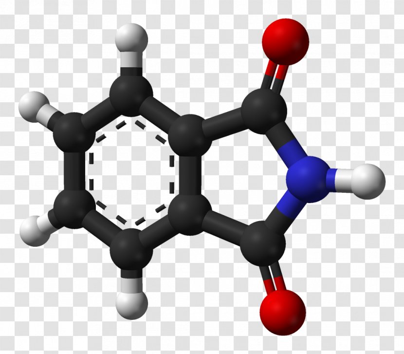 Naphthalene Ball-and-stick Model Serotonin Indole Molecule - Watercolor - Frame Transparent PNG