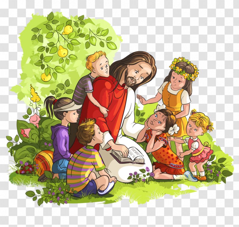 Teaching Of Jesus About Little Children Bible Clip Art - Nativity - Child Transparent PNG