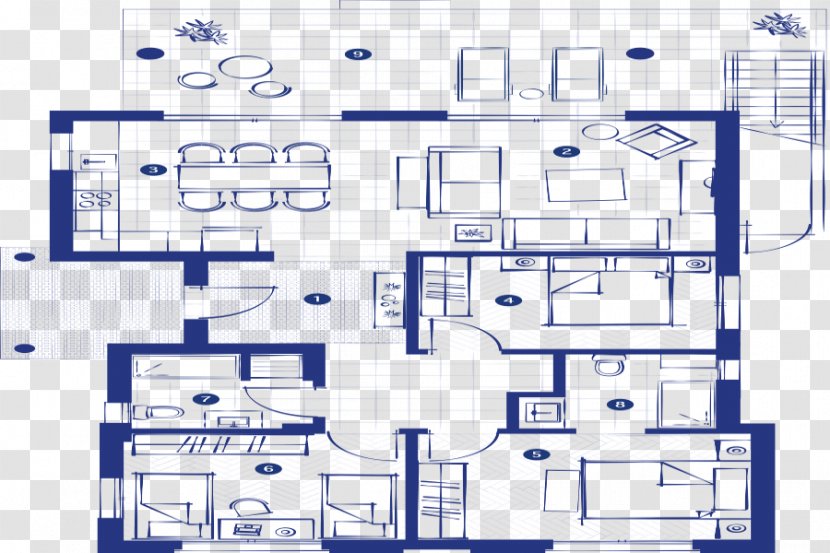 Floor Plan Architecture Building - Drawing Transparent PNG