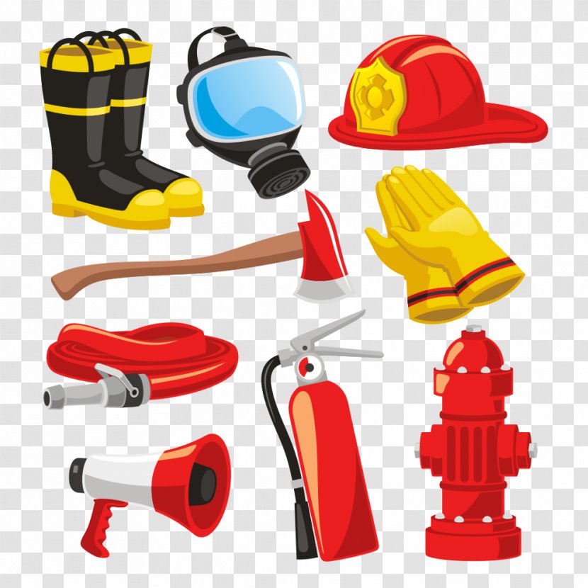 Firefighters Helmet Bunker Gear Fire Engine Clip Art - Department - Supplies Transparent PNG