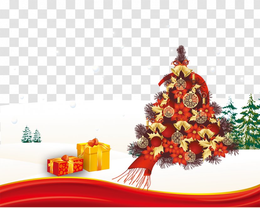 Christmas Tree Valentines Day 2018 Decoration - Holiday Greetings - Snow FIG. Transparent PNG