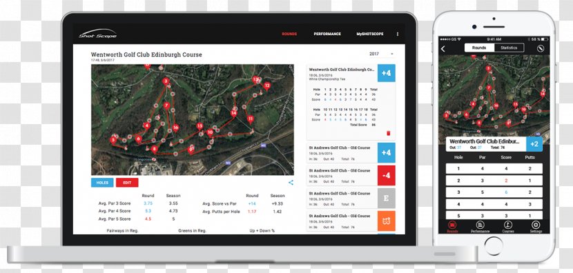 Smartphone GPS Navigation Systems Golf Mobile Phones Shot Scope Transparent PNG