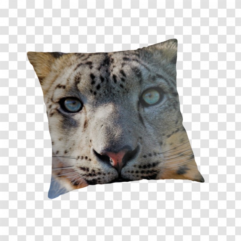 Snow Leopard Cheetah Throw Pillows Cushion - Snout - Pretty Transparent PNG